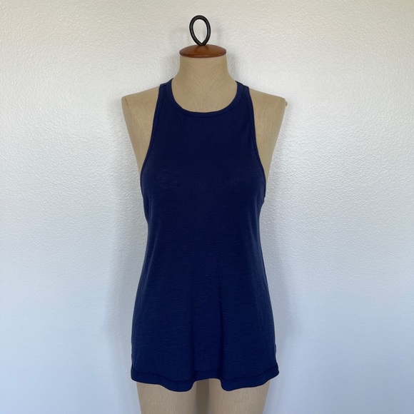 Lorna Jane 041712 Gisele Rib Tank Blue Size S - Picture 1 of 12